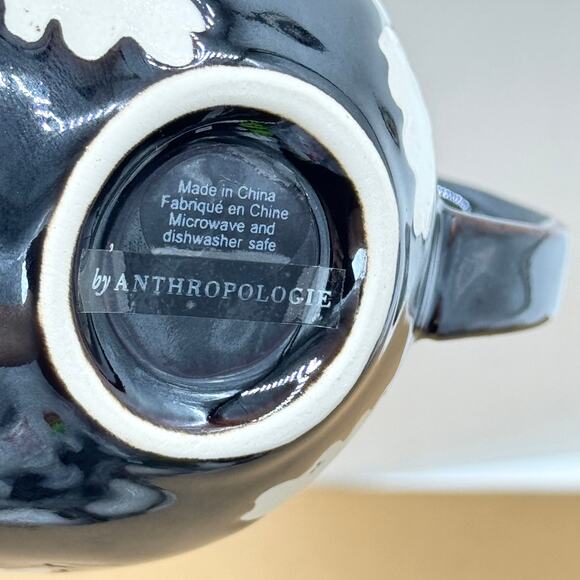 2 Anthropologie Vida Stoneware Icon Mugs Bat & Ghost Mug Set Halloween NEW - Picture 15 of 15